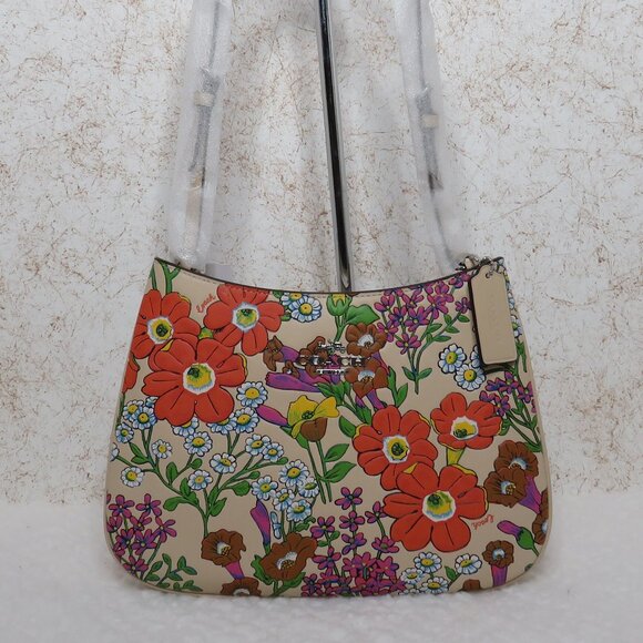 Coach Garden Floral Penelope Shoulder Bag (Ivory)